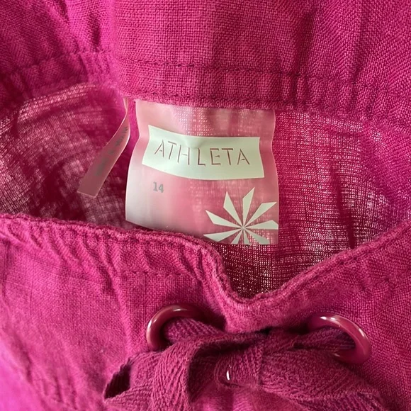 Athleta Aline daydream 100% linen drawstring mini skirt - Picture 3 of 10